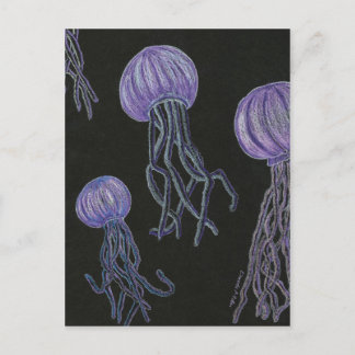Quallen-Strom-Postkarte Postkarte