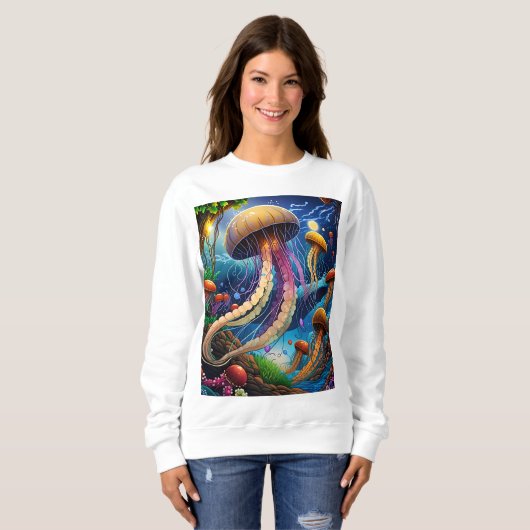 Quallen Sweatshirt (Vorne ganz)