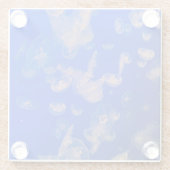 Quallen Swimming Beach Deco Glass Untersetzer (Rückseite)