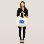 Quallen-Tasche Jumbo Stoffbeutel (Vorderseite (Model))