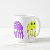 Quallen-Tasse Kaffeetasse (VorderseiteRechts)