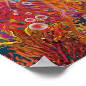 Quallen Tintenfisch Poster (Ecke)