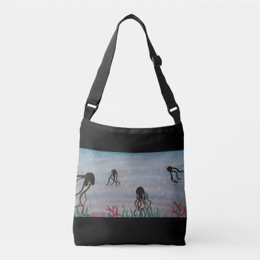 Quallen Tragetaschen Mit Langen Trägern (Vorderseite)