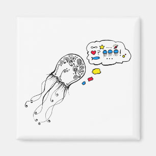Quallen-Träume Magnet