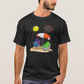 Quallen treffen mich am Fun Frog am Strand T-Shirt (Vorderseite)