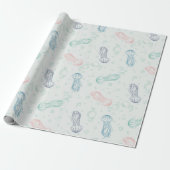 Quallen Treiben Geschenkpapier (Ungerollt)