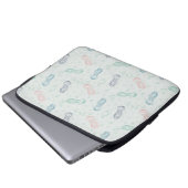 Quallen Treiben Laptopschutzhülle (Vorne Knopf)