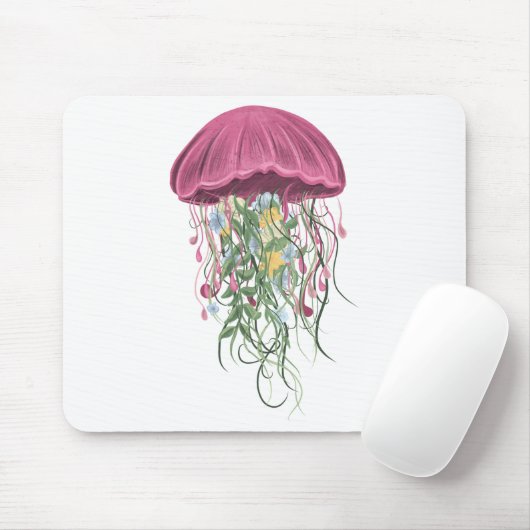 Quallen und Blume Mousepad (Mit Mouse)