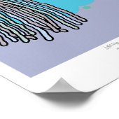 Quallen und Eiscreme A4-Hintergrund Poster (Ecke)