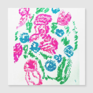 Quallen und Fische Magnetkarte