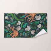 Quallen- und Kraken-Muster Badhandtuch Set (Handtuch)