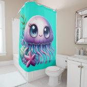 "Quallen und Seebarsch-Buddies" Duschvorhang (Beispiel)