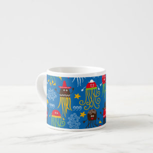 Quallen und Tintenfische Espressotasse