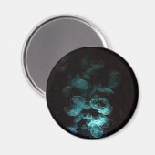 Quallen unter Schwarz Magnet (Vorderseite/Rückseite)
