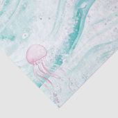 Quallen-Unterwasser-Abenteuermuster Seidenpapier (Detail)
