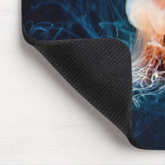 Quallen Unterwasser - Dunkles Licht Mousepad (Ecke)