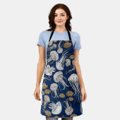 Quallen-Unterwassermuster Schürze (Getragen)