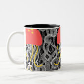 Quallen Zweifarbige Tasse (Links)