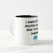 Quallen Zweifarbige Tasse (Vorderseite Links)