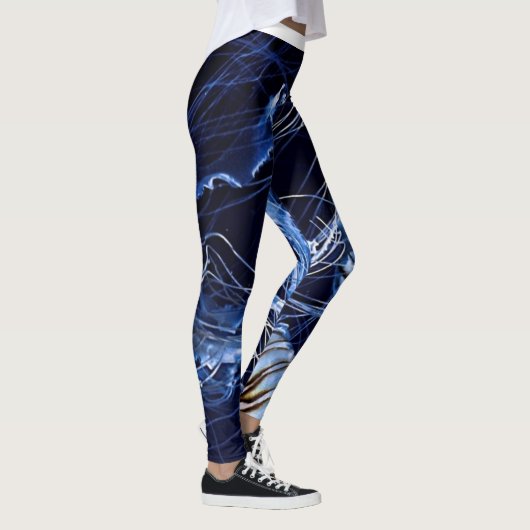 Quallenblau Leggings (Rechts)