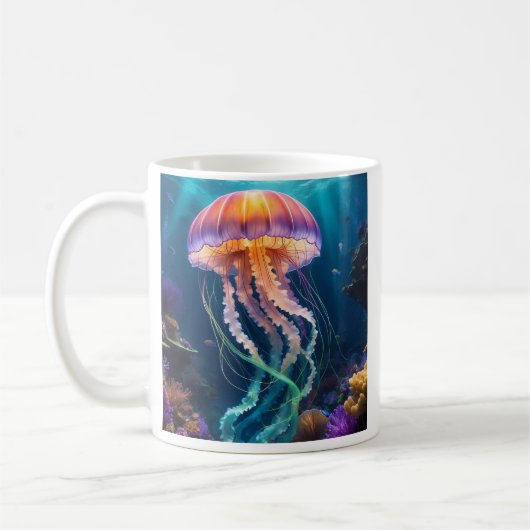 Quallenfisch Art Tasse (Links)