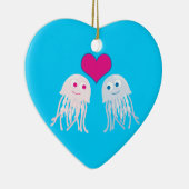 Quallenfisch-Liebe Keramikornament (Rechts)