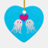 Quallenfisch-Liebe Keramikornament (Vorne)