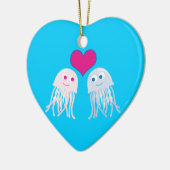 Quallenfisch-Liebe Keramikornament (Links)