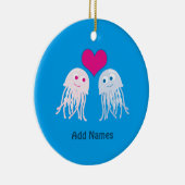Quallenfisch-Liebe Keramikornament (Rechts)