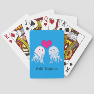 Quallenfisch-Liebe Spielkarten