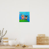 "Quallenfischen" Poster (Küche)