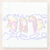 Quallenfrost Glasuntersetzer (Rückseite)