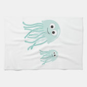 Quallenmama und Baby Handtuch (Horizontal)