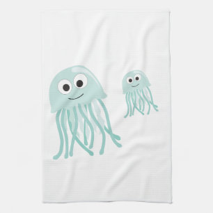 Quallenmama und Baby Handtuch