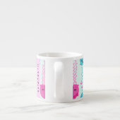 Quallenmuster, Niedliche Quallen, Meer, Ihr Name Espressotasse (Rückseite)