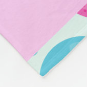 Quallenmuster, Niedliche Quallen, Meer, Ihr Name Fleecedecke (Ecke)