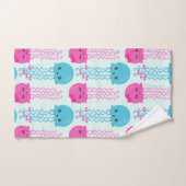 Quallenmuster, Niedliche Quallen, Meerestiere Badhandtuch Set (Handtuch)