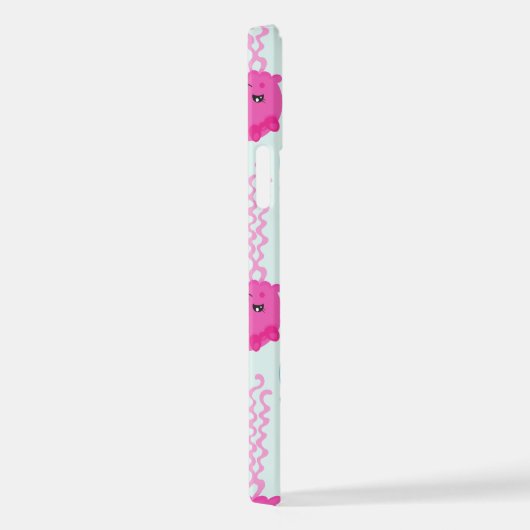 Quallenmuster, Niedliche Quallen, Meerestiere iPhone Hülle (Rechte Seite)