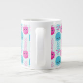Quallenmuster, Niedliche Quallen, Meerestiere Jumbo-Tasse (Rückseite)