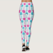Quallenmuster, Niedliche Quallen, Meerestiere Leggings (Rückseite)