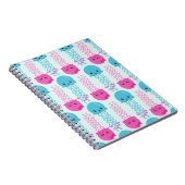 Quallenmuster, Niedliche Quallen, Meerestiere Notizblock (Rechte Seite)