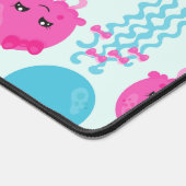 Quallenmuster, Niedliche Quallen, Meerestiere Schreibtischunterlage (Ecke)