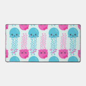 Quallenmuster, Niedliche Quallen, Meerestiere Schreibtischunterlage (Vorderseite)