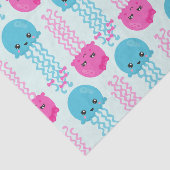 Quallenmuster, Niedliche Quallen, Meerestiere Seidenpapier (Ausschnitt)