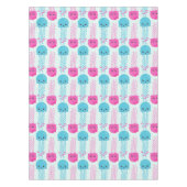 Quallenmuster, Niedliche Quallen, Meerestiere Tischdecke (Vorderseite)