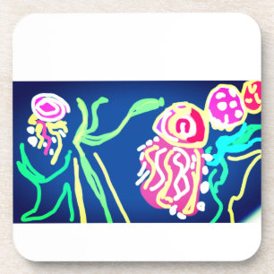 Quallennebel Getränkeuntersetzer