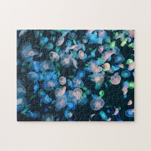 Quallenschule, Glühen im Dunkeln Puzzle (Horizontal)