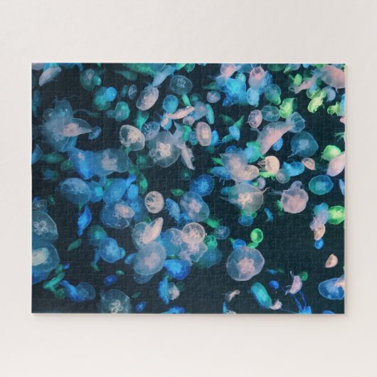 Quallenschule, Glühen im Dunkeln Puzzle (Horizontal)