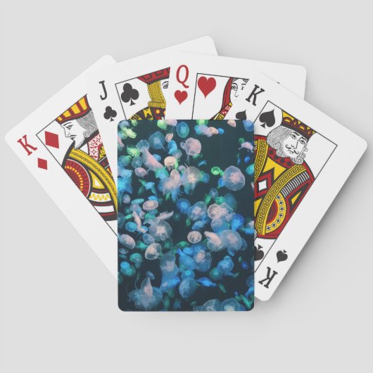 Quallenschule, Glühen im Dunkeln Spielkarten (Rückseite)