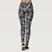 Quallenschwarz Leggings (Rückseite)